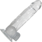 Adam and Eve Crystal Clear 8 inch Dildo Realistic Dildos